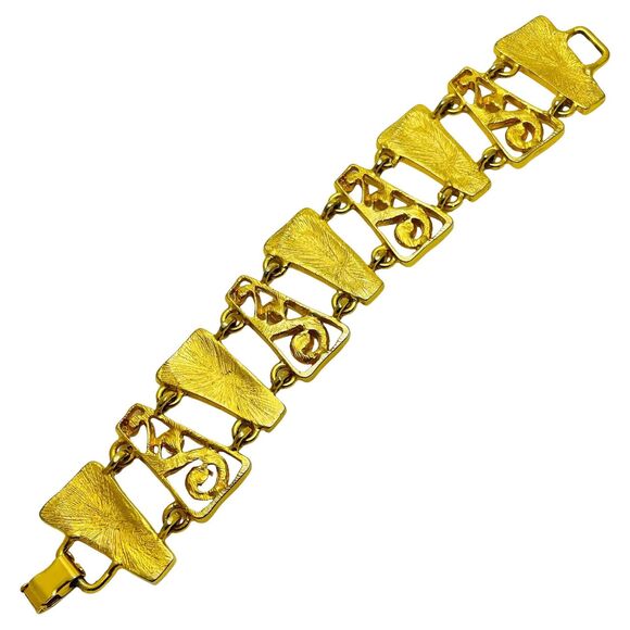 Unbranded Jewelry - Vintage matte gold modernist designer bracelet